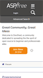 Mobile Screenshot of forums.aspfree.com